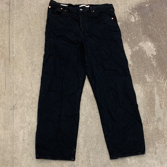 Levi’s premium ribcage straight ankle black jeans - Picture 1 of 7
